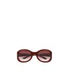 Gucci Oval Frame Sunglasses With Tinted Lenses