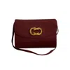 GUCCI GUCCI BURGUNDY SYNTHETIC SHOULDER BAG (PRE-OWNED)