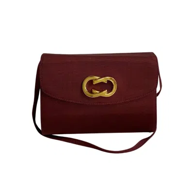 Gucci Burgundy Synthetic Shoulder Bag ()