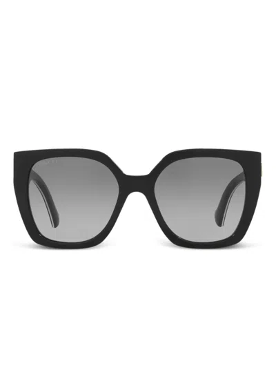 GUCCI BUTTERFLY-FRAME "BLACK" SUNGLASSES