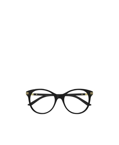 Gucci Butterfly-frame Clear Glasses In Black