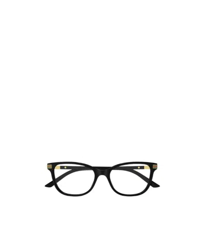 Gucci Butterfly-frame Clear Glasses In Black