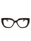 Gucci Butterfly-frame Glasses In ブラウン