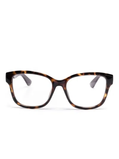 Gucci Butterfly-frame Glasses In Brown