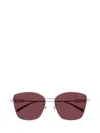 Gucci Butterfly Frame Sunglasses In 004