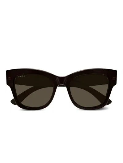 Gucci Gg1789s-003black-black-violet In Brown