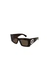 Gucci Butterfly Frame Sunglasses In Black