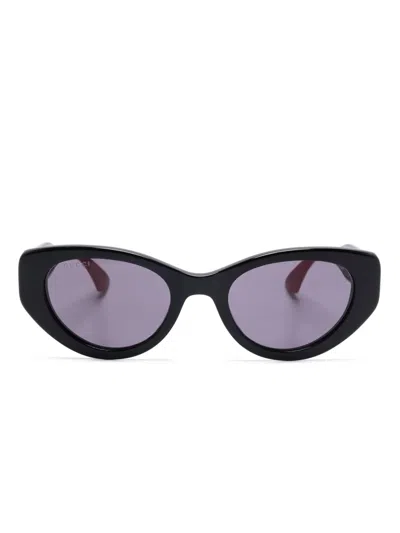 Gucci Butterfly-frame Sunglasses In Black