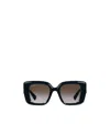 Gucci Butterfly Frame Sunglasses In Black