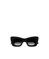 Gucci Gg Plastic Cat-eye Sunglasses In Black