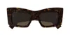 Gucci Butterfly Frame Sunglasses In Brown