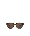 Gucci Butterfly-frame Sunglasses In Brown