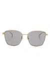 Gucci Butterfly-frame Sunglasses In Gold