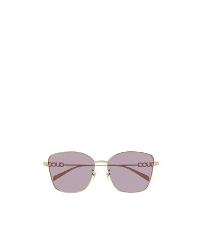 Gucci Butterfly-frame Sunglasses In Purple