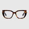 Gucci Butterfly Optical Frame In Multi