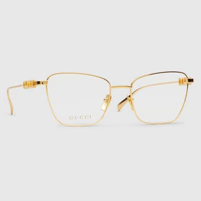 Gucci Butterfly Optical Frame In Gold