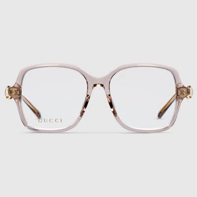 Gucci Butterfly Optical Frame In Yellow
