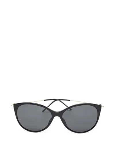 Pre-owned Gucci Butterfly-framesunglasses In Black