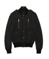 Gucci Button Casual Jacket In Black