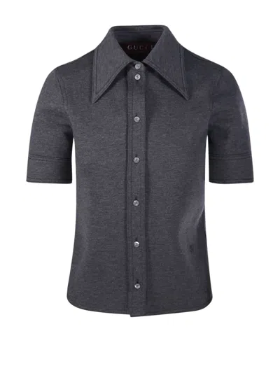 GUCCI BUTTON COLLAR SHIRT