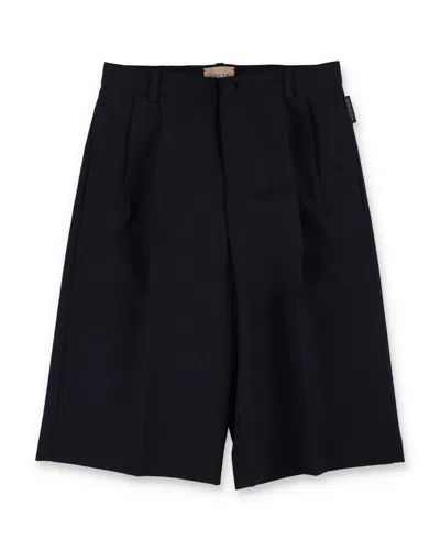 Gucci Kids' Button Detailed Shorts In Blu