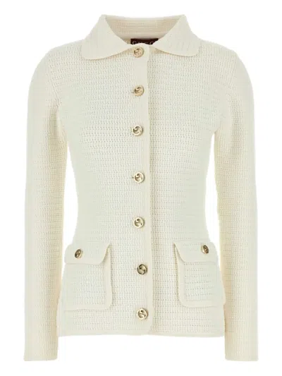 Gucci Button-down Cardigan In White