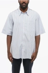 Gucci Button-down Cotton Shirt With Silk Back In White