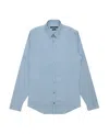 Gucci Button-down Long-sleeved Shirt In Blue