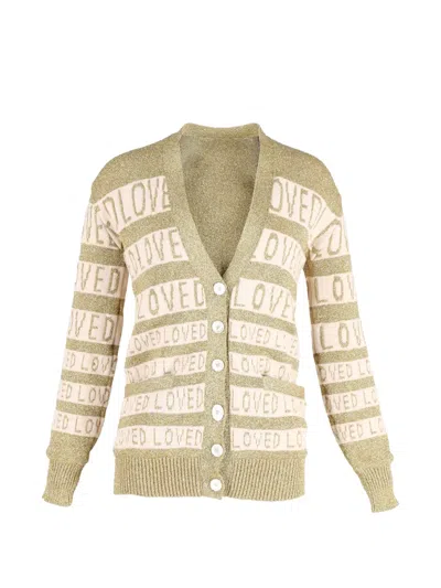 Pre-owned Gucci Button-fastening Cardigan In Gold
