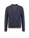 Gucci Button-up Knit Cardigan In Green E Red