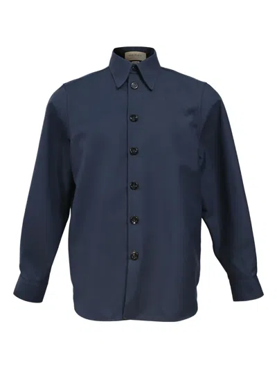Pre-owned Gucci Button-up Shirt In Blue