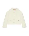 Gucci Tweed Jacket In Nude
