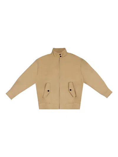 Gucci Buttoned Jacket In Brown