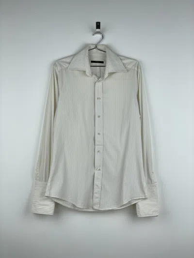 Pre-owned Gucci By Tom Ford 1990s Button-up Shirt In White