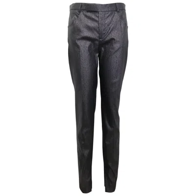 Pre-owned Gucci By Tom Ford Black Metallic Pants