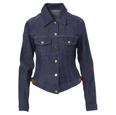 Pre-owned Gucci By Tom Ford Fitted Denim Jacket In Black