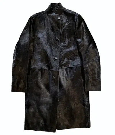 Pre-owned Gucci By Tom Ford Fw'99 Runway Pony Hair Coat In Black