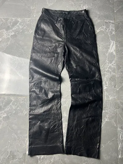 Pre-owned Gucci By Tom Ford Leather Pants In Black