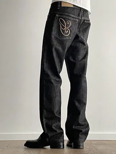 Pre-owned Gucci By Tom Ford Raw Denim Relaxed Jeans In Gray