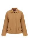 Gucci Long-sleeved Jacket In Brown