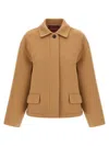 Gucci Caban Coat Coats And Trench Coats Beige In Brown