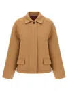 Gucci Caban Coat Coats And Trench Coats Beige In Brown
