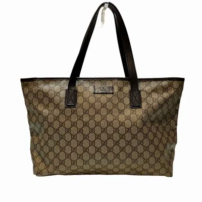 Gucci Cabas Brown Canvas Tote Bag ()