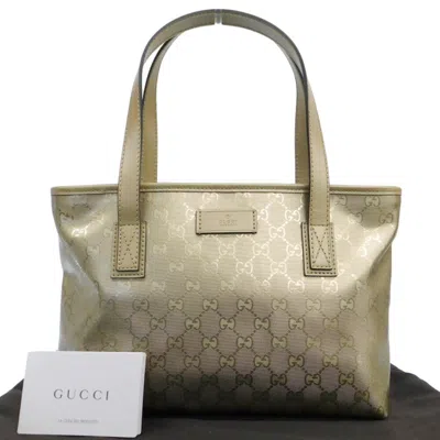 Gucci Cabas Gold Leather Tote Bag ()