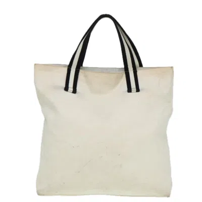 Pre-owned Gucci Cabas White Canvas Tote Bag ()