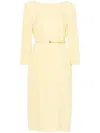 Gucci Gg Cady Midi Dress In Yellow