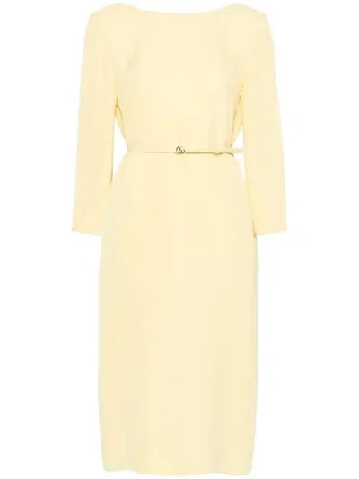 Gucci Cady Midi Dress In Yellow