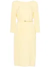 Gucci Gg Cady Midi Dress In Yellow
