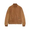 Gucci Brown Jacket With All-over Embossed Gg Motif And Collar With Buttons In Suede Man In Brown