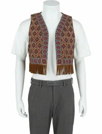 Pre-owned Gucci Calfskin Vest W/ Tags In Brown